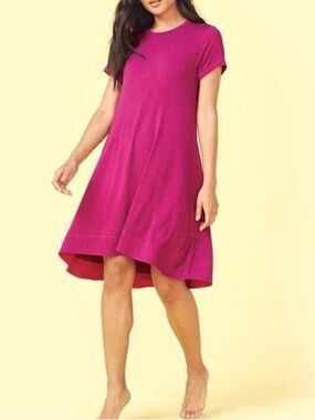 Summersalt Cool Off Cover Up T-Shirt Sun Dress Pink Pool